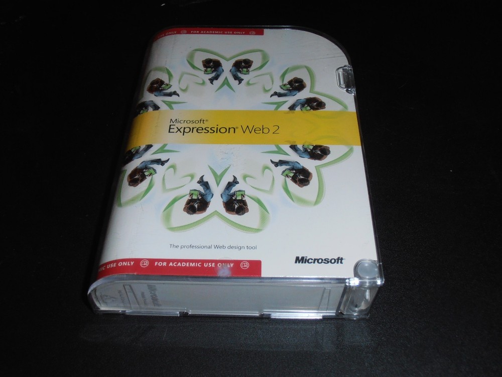 Microsoft Expression Web 2 (PC, 2008) key included, Academic.
