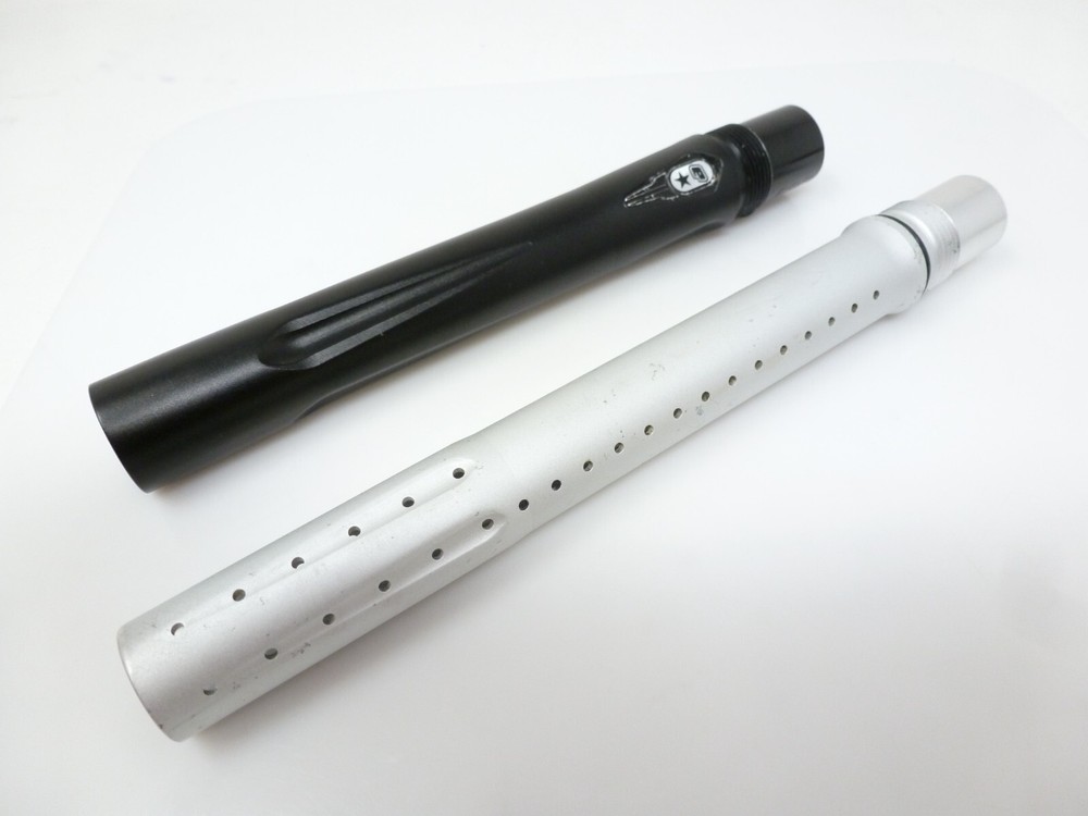 PLANET ECLIPSE 14" 2-PIECE SHAFT BARREL KIT SILVER BLACK AUTOCOCKER THREAD DYE 2