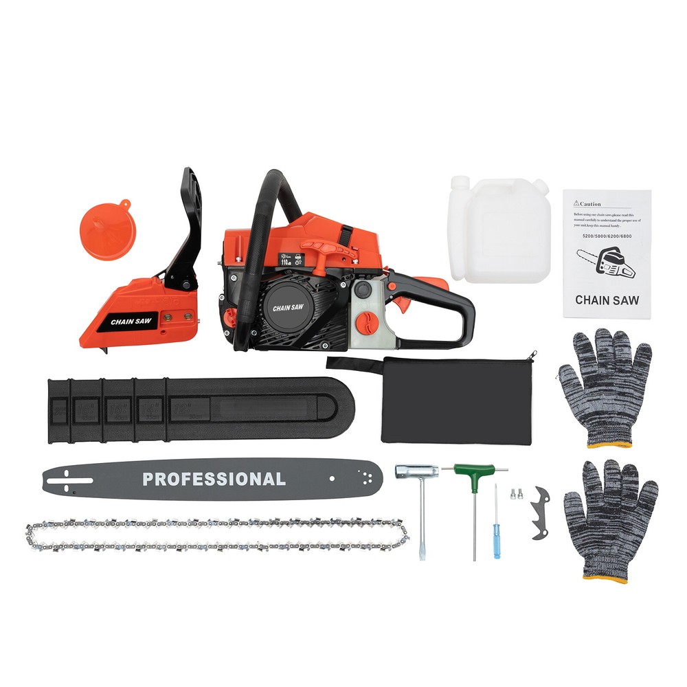 Powerful 20-Inch Gasoline Chainsaw with 2-Stroke Engine for Efficient Cutting