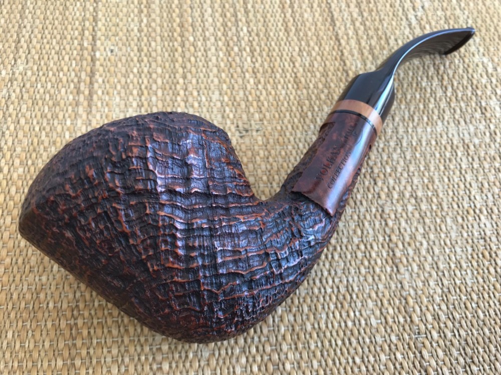 GIANT! VOLKAN COLLECTION, DEEP BLASTED FREEHAND PIPE, PFEIFE.