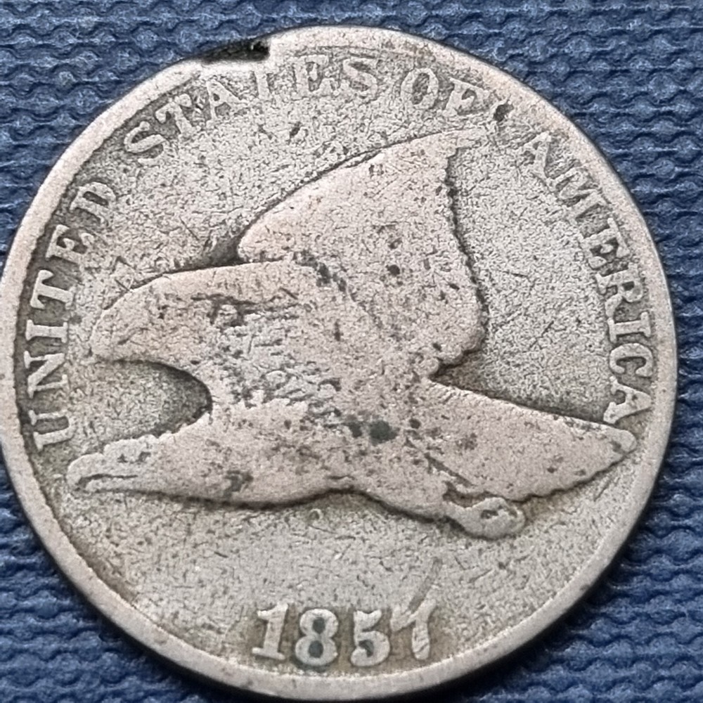1857 Flying Eagle Cent 1c Circulated #76914