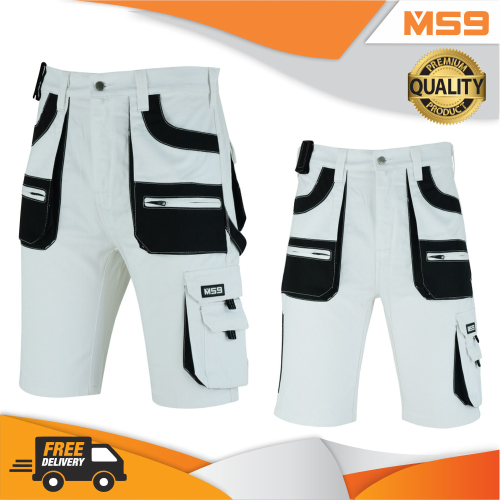 Men's Cargo Painter Multi Pockets Work Worker Working Shorts