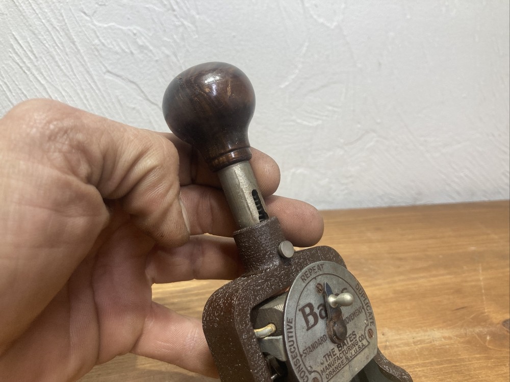 Vintage Bates Numbering Machine 6 Wheel Stamper