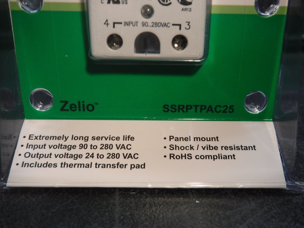 Schneider Electric SSRPTPAC25 25A Panel Mount SSR AC Control