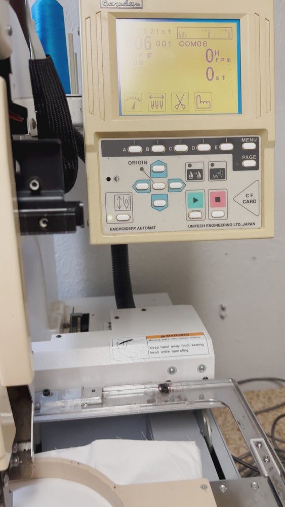 barudan embroidery machine used