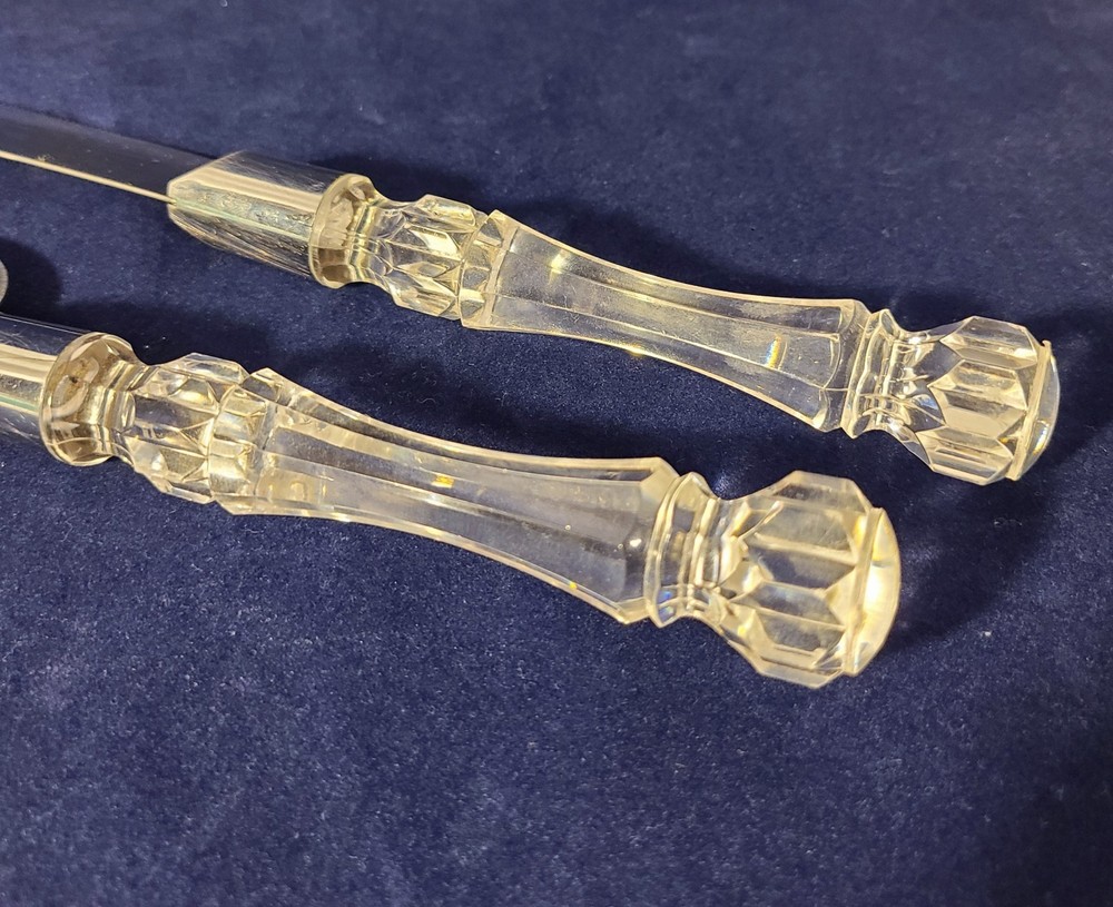 Wedding Cake Knife and Server Set with Acrylic Handle