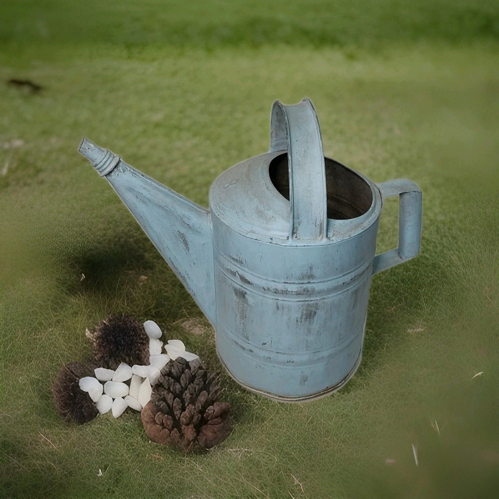 Vintage Rustic Galvanized Watering Can #8