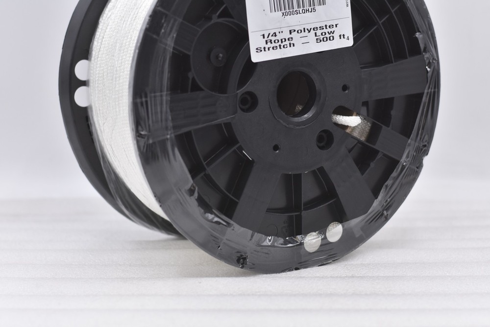 Quality Nylon Rope 1/4" Polyester Low Stretch 500ft