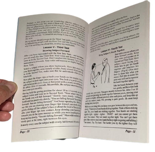PRACTICAL HYPNOTISM BOOK Mental Hypnosis Magic Trick Booklet How To Hypnotize