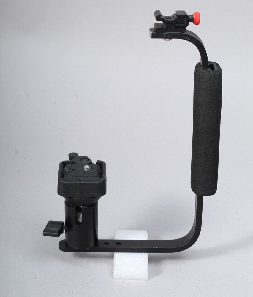 FLASH BRACKET WITH QUICK RELEASE BALL HEAD CAMERA MOUNT