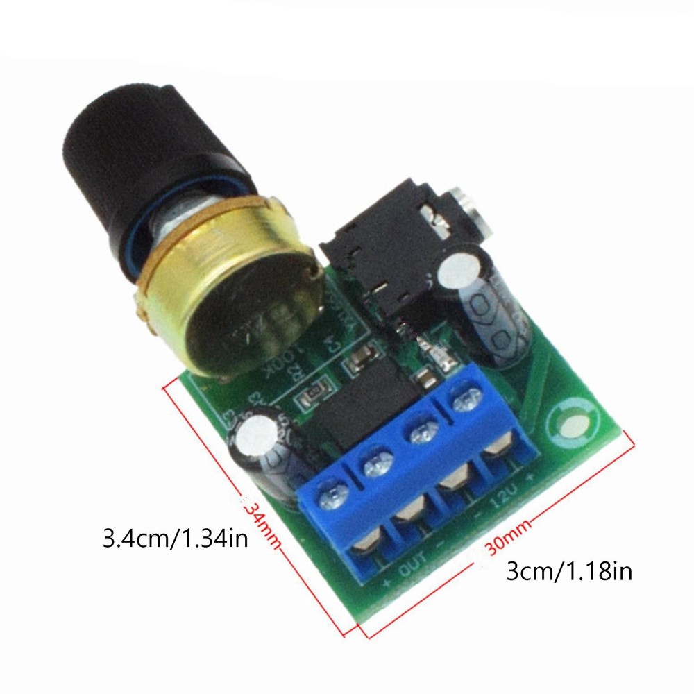 2 *Adjustable Volume LM386 Mini Mono Audio Power Amplifier Board DC3V~12V Module