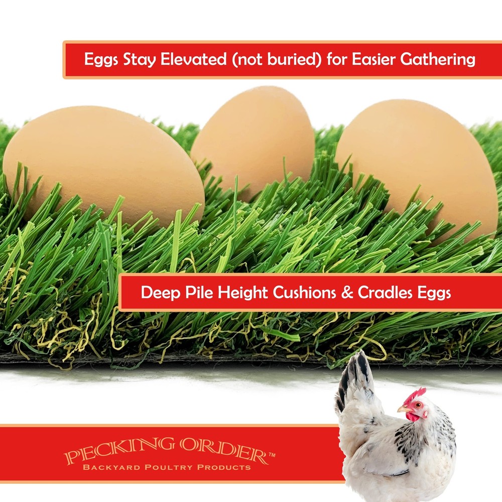 Pecking Order Nest Box Turf - 3 Pack, Green