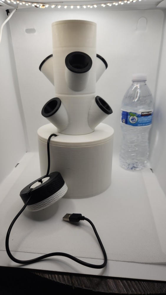 3D Printed USB Hydroponic Tower | Vertical Garden | 3 Sizes | Large