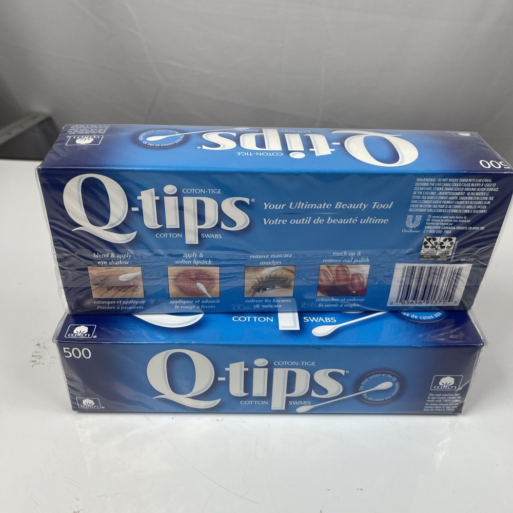 Q-tips Cotton Swabs 500 Count 2 pack