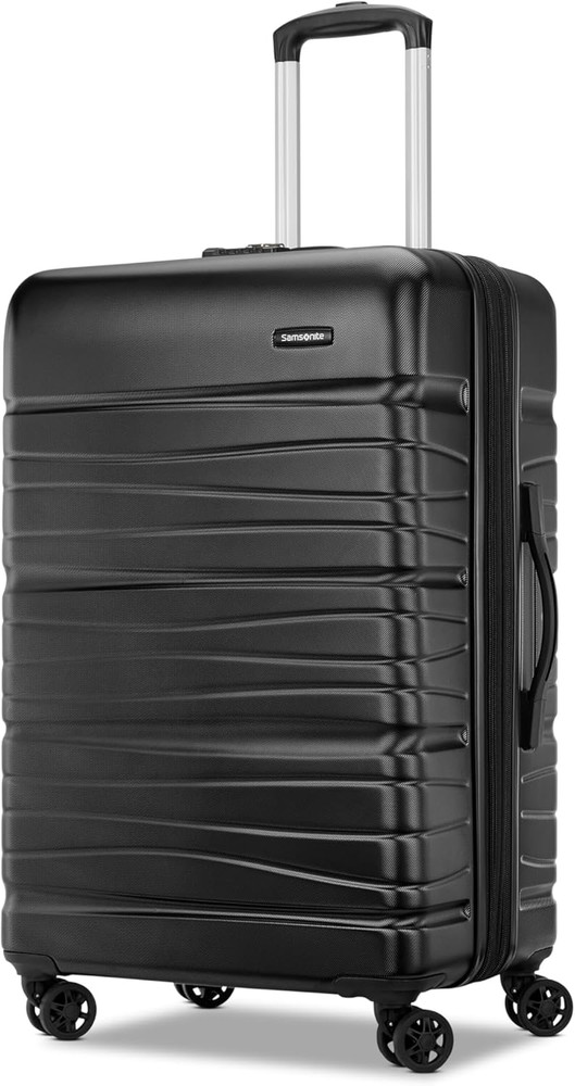 Evolve SE Hardside Expandable Luggage, Bass Black, Medium Spinner