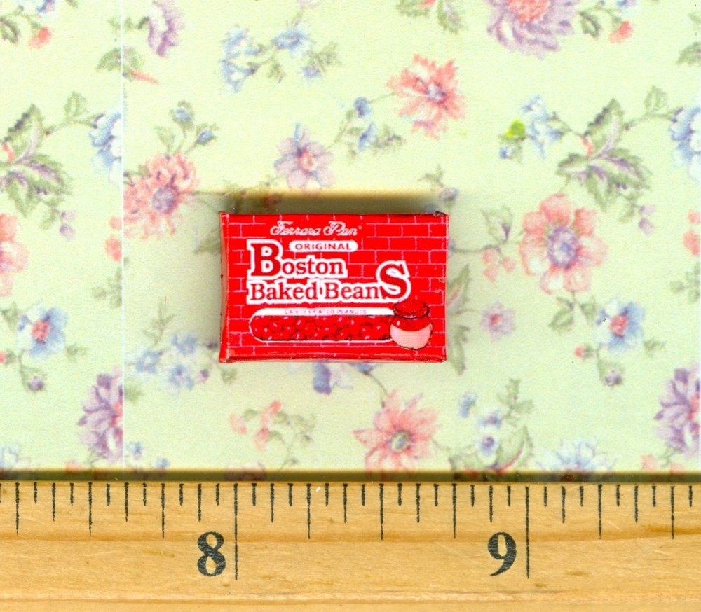Dollhouse Miniatures Size Brown Beans Candy Box