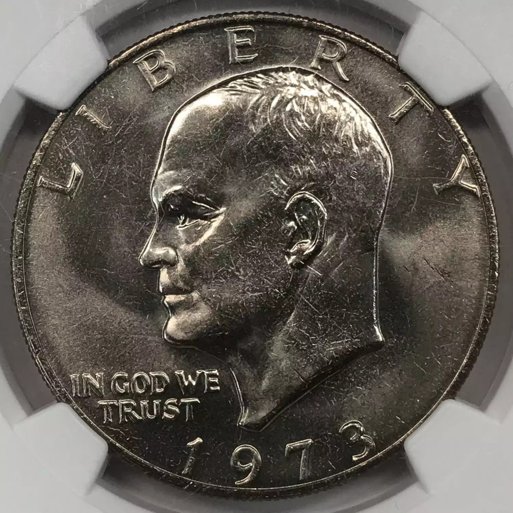 1973-P Clad Ike Eisenhower Dollar NGC MS-66+ Plus