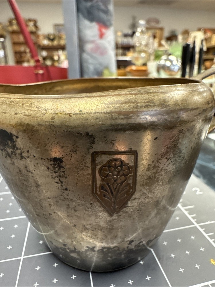 WMA Rogers Silverplate Flower Creamer Pitcher