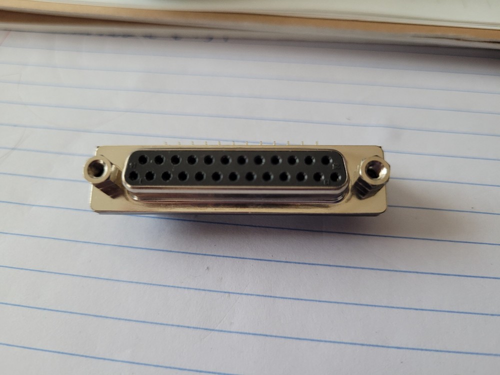 2 pcs - 25-pin Female, PCB mount connector