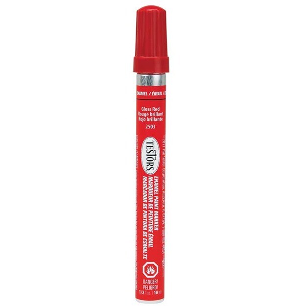 Testors 2503C Enamel Paint Marker Gloss Red