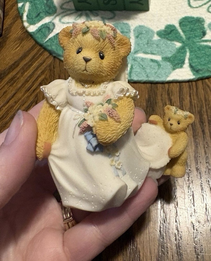 Cherished Teddies Complete Wedding Set With Boxes.