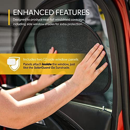 SolarGuard Go Interior Sunshade for Car Windshield - Reflective Car Medium
