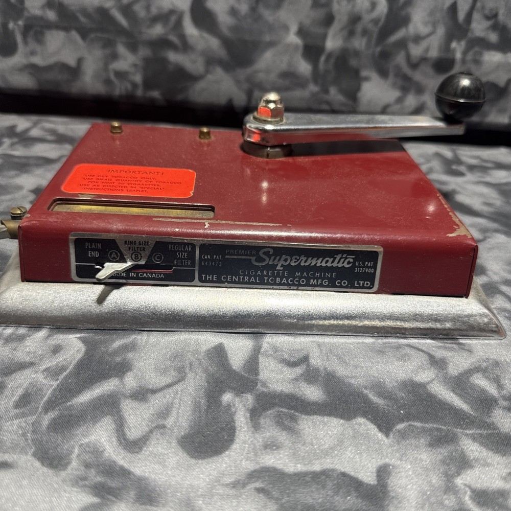 Premier Supermatic Cigarette Making Machine Vintage