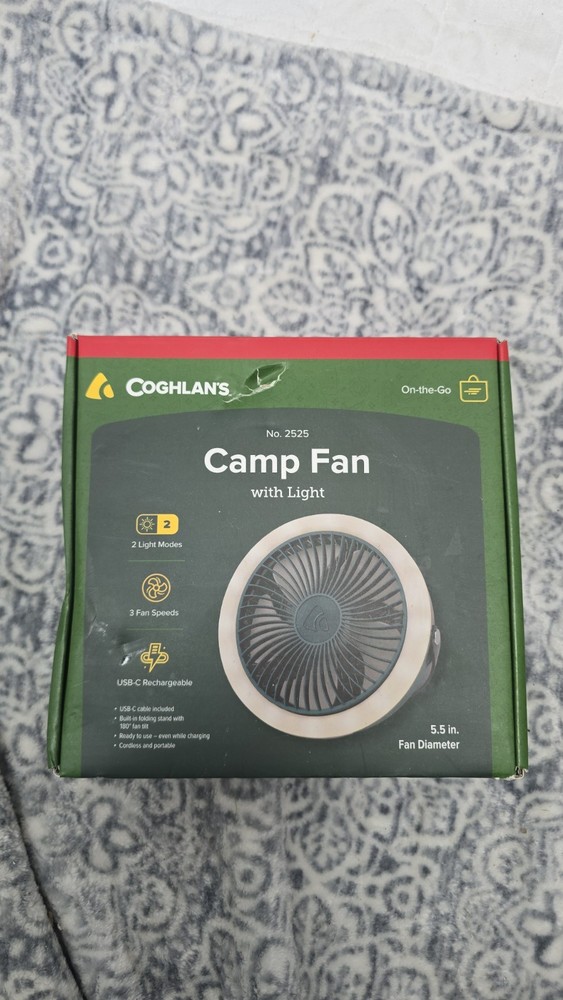 Brand New Camp Fan with LED Light