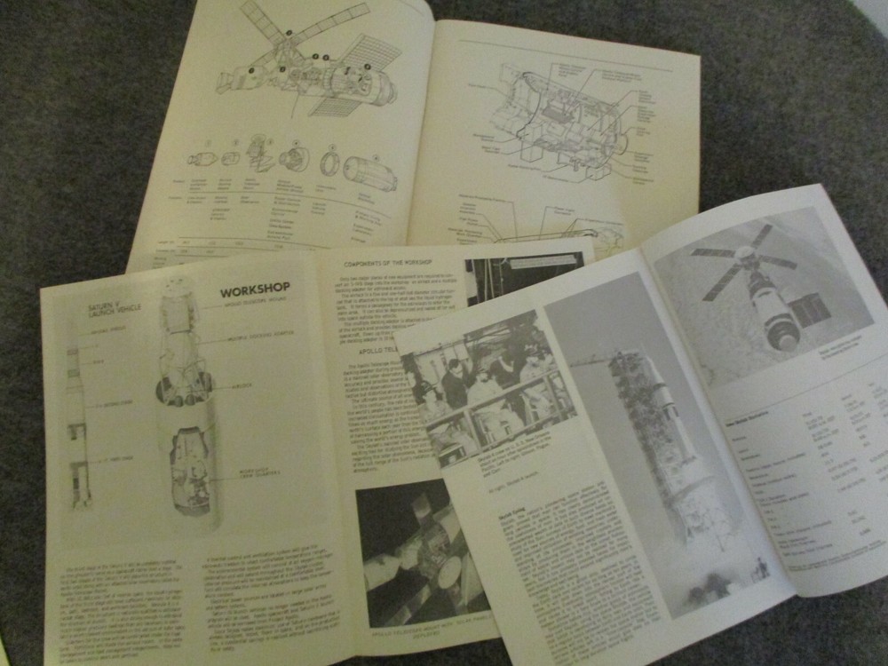 NASA APOLLO/SKYLAB MSFC DATA & EXPERIMENT SUMMARY CONTRACTORS BOOKS FOLD OUTS ++