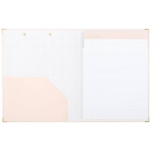 Sugar Paper Essentials Clipfolio Pink Gloss Dot