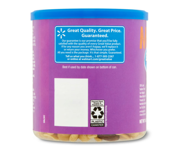 Great Value Roasted & Lightly Salted Mixed Nuts, 14.75 oz..