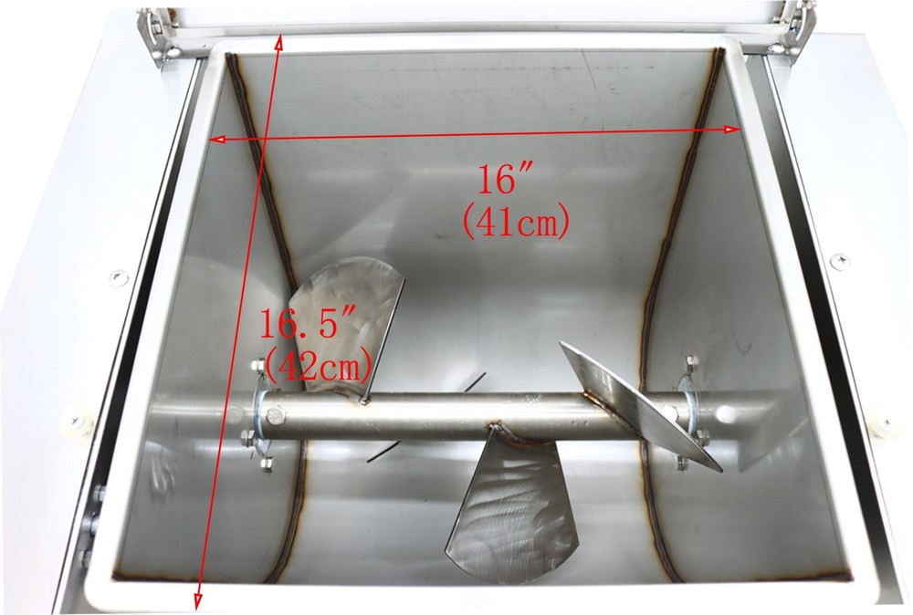 110V Automatic Multi-Functional Horizontal Meat Stuffing Mixer 10.5Gallon 1.5KW