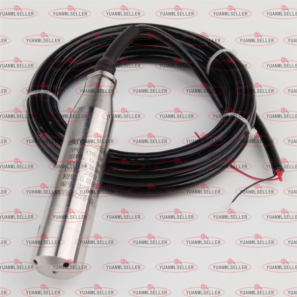 4-20MA 1.0m Range Water Level Transmitter Liquid Level Transducer Sensor