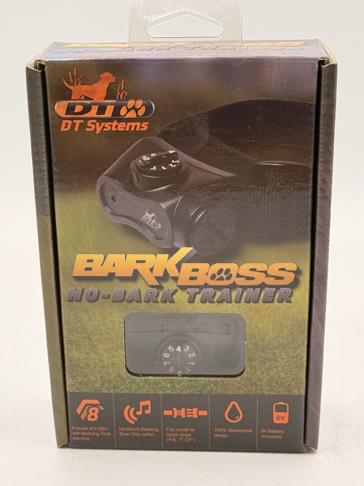 D.T. SYSTEMS BARK-BOSS NO-BARK TRAINER COLLAR BLACK