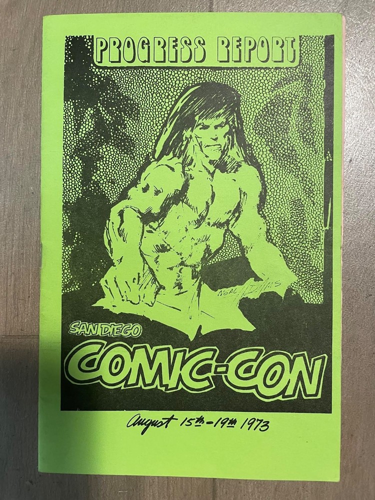 August 1973 "San Diego Comic Con" Progress Report