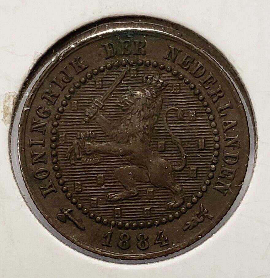 1884 Netherlands 1 Cent - SKU-F5093