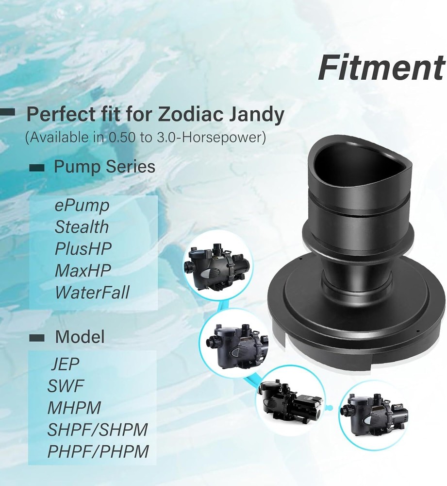 for Zodiac Jandy Pumps R0445400 Diffuser with O-Ring & Hardware Replacement Kit