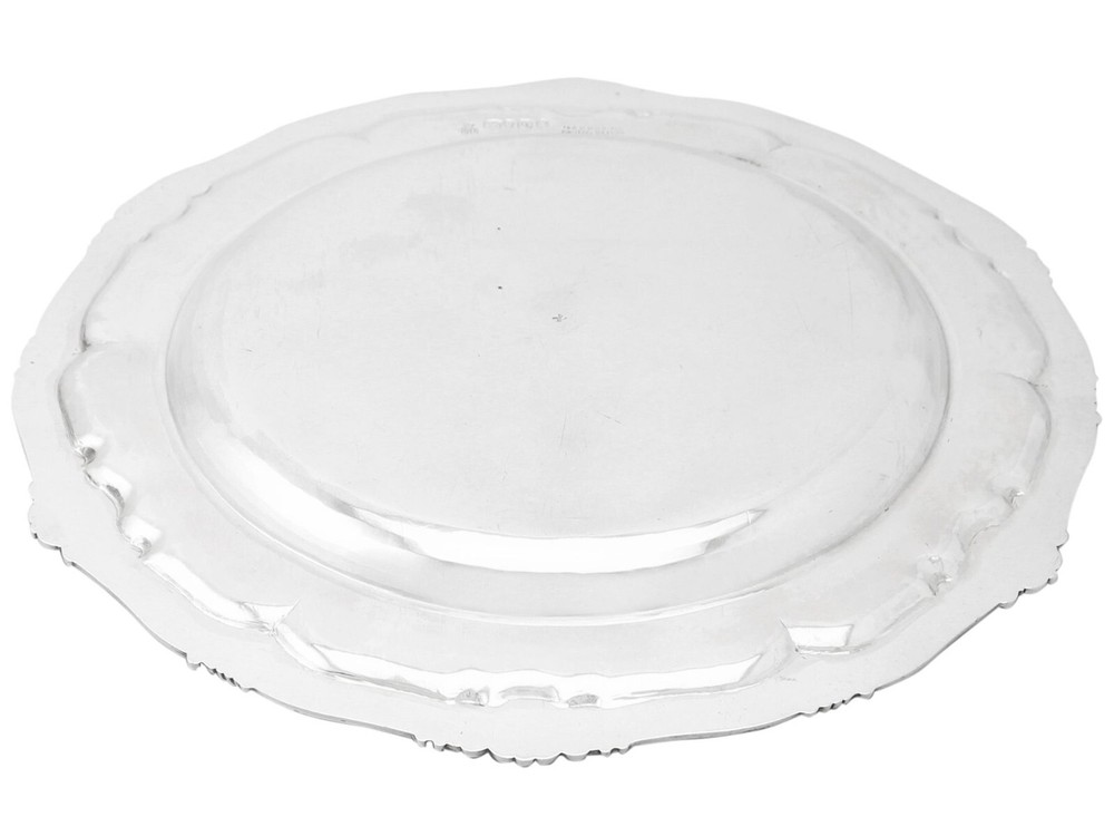 Antique Victorian Sterling Silver Plate by Robert Garrard II