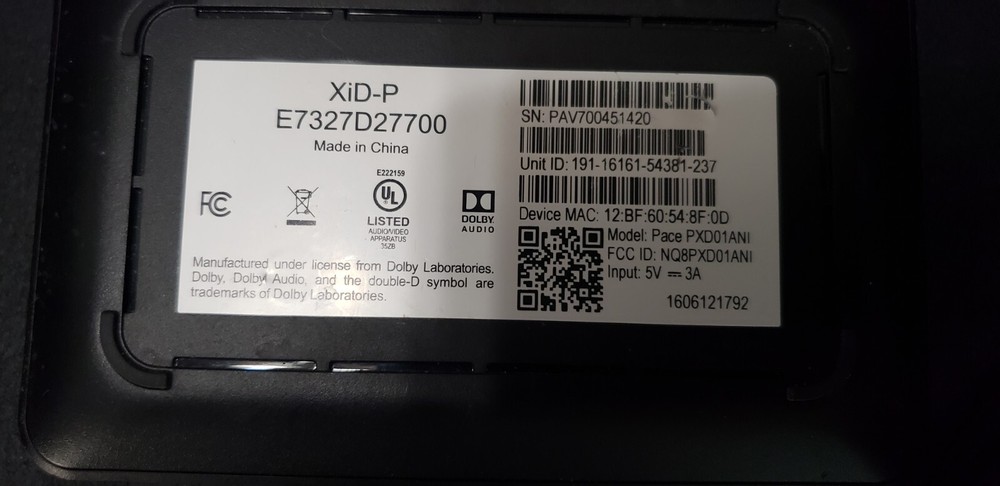 Contour XiD-P E7327D27700 With A/C adapter