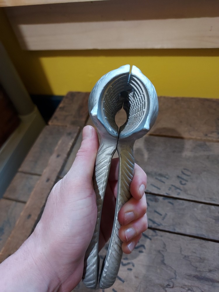 Nut Cracker Squirrel Quirky Cast Aluminum