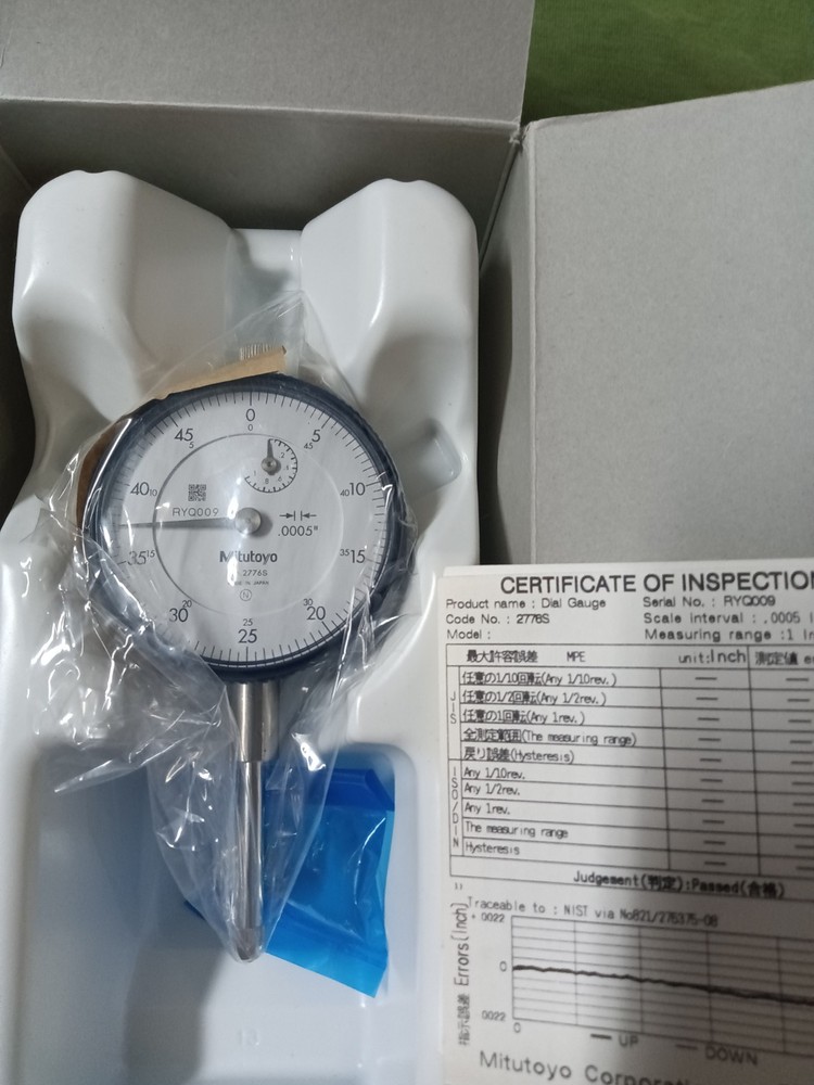 Mitutoyo 2776 S_Dial Indicator - Black