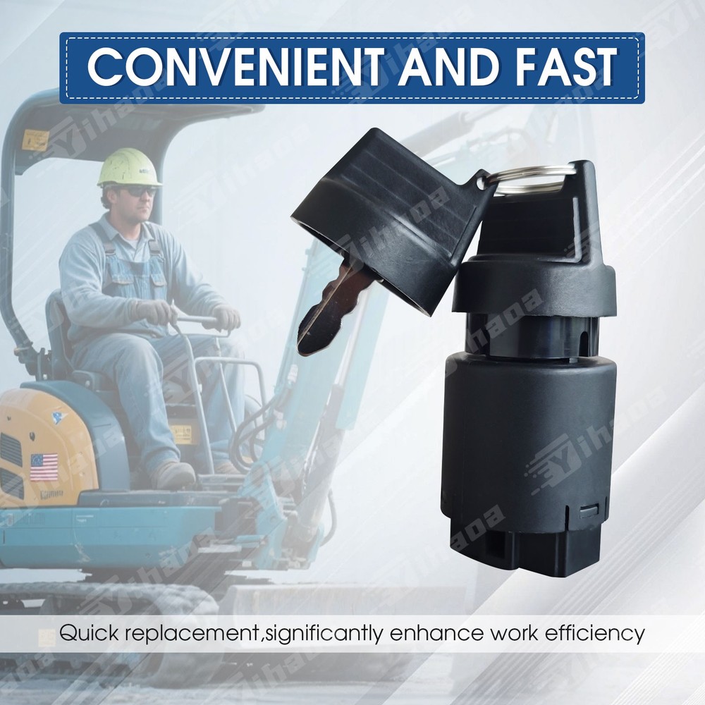 Mini Excavator Ignition Switch Key Switch AGT Typhoon China Chinese Mini Digger