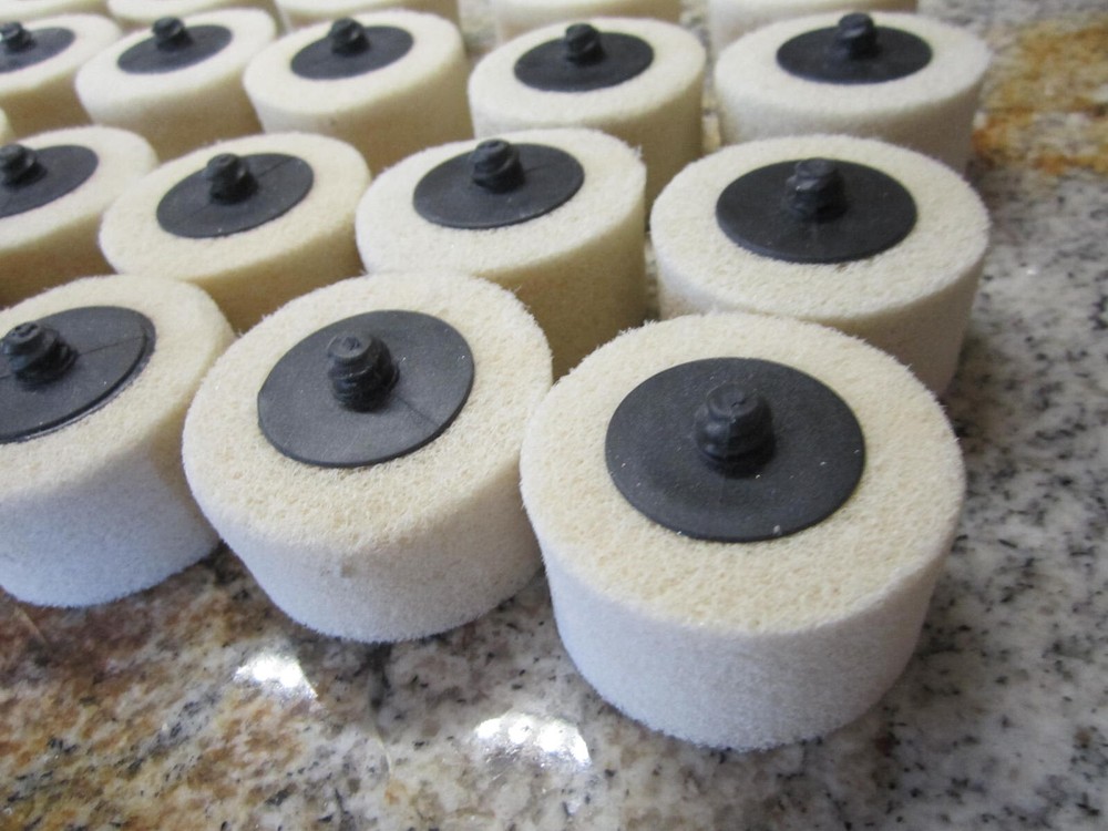 23 Neiko 2" Silicon Carbide Cylinder Scuff Discs - Roll & Lock Type - 1200 Grit