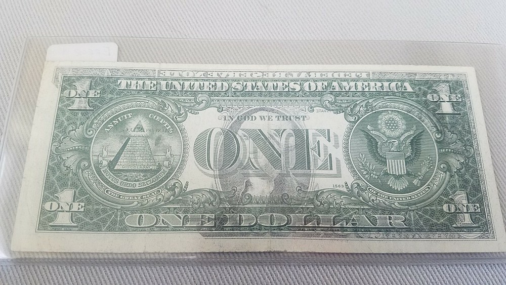 Offset Printing ERROR ON BACK SIDE OF $1 FRN 1969D