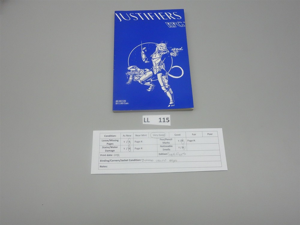 JUSTIFIERS RPG StarChilde Publications 1988 by Gideon