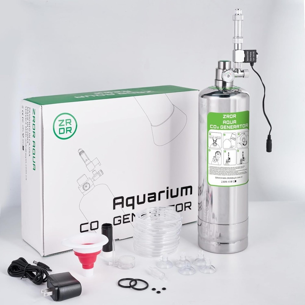 Aquarium CO2 Setup with Automatic Pressure Relief & High-Quality Components