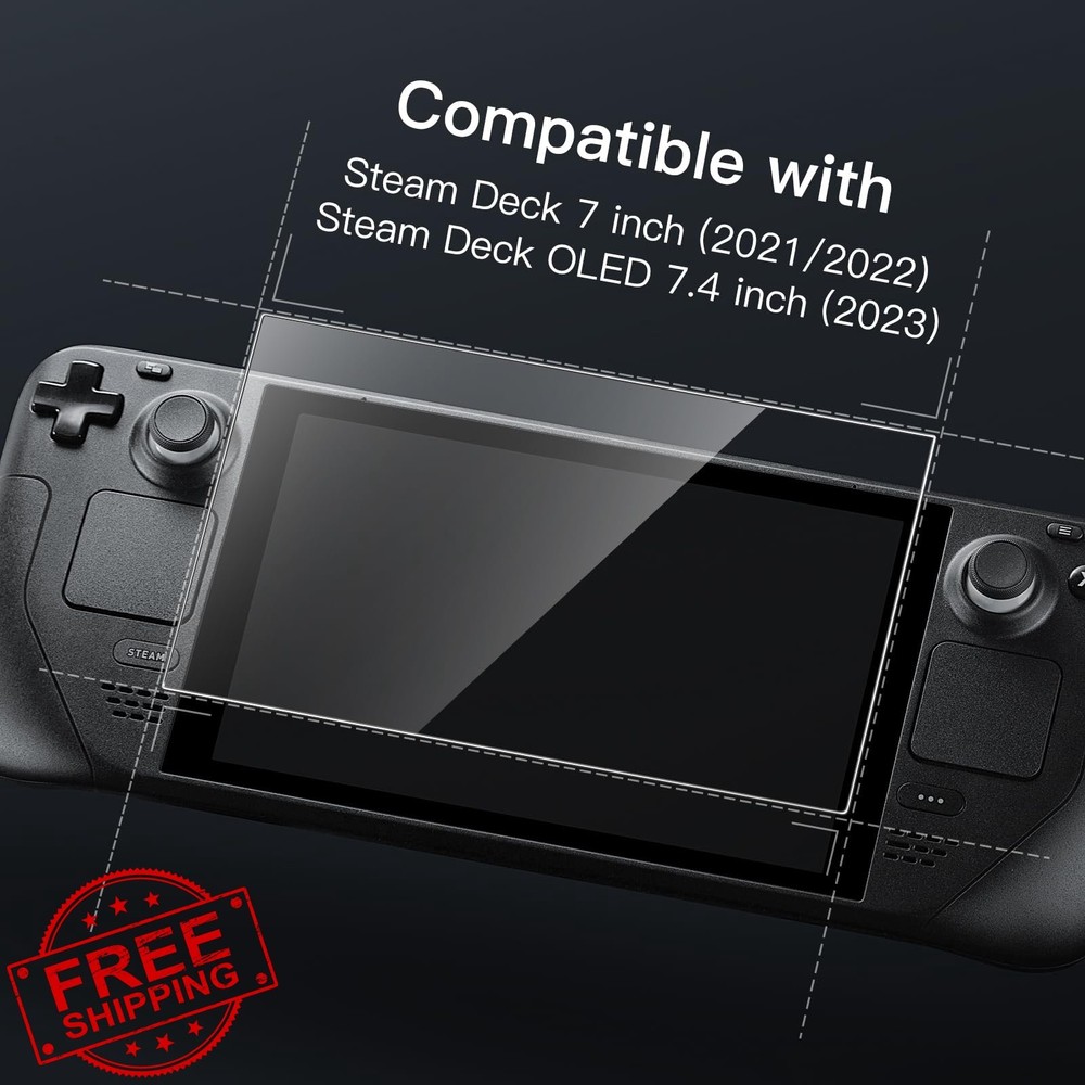 JETech Steam Deck OLED/LCD Screen Protector 2-Pack HD Clear