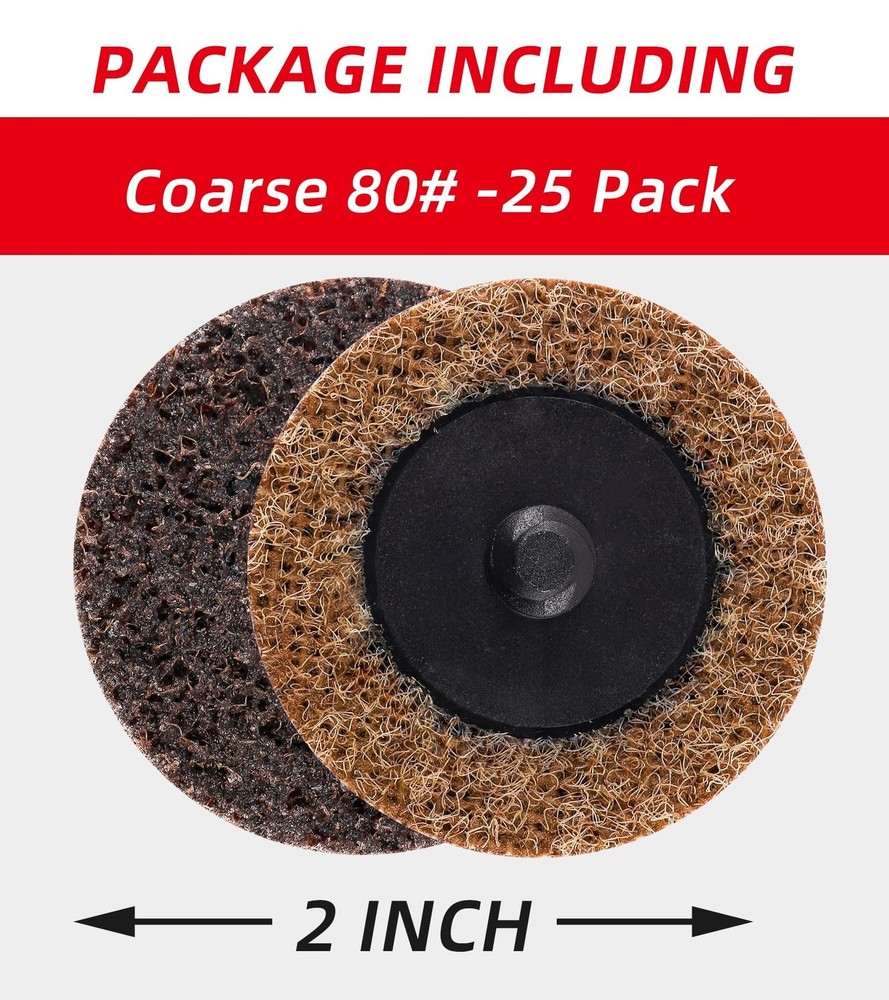 Abrasives 2" Nylon Surface Conditioning Quick Change Sanding Discs ... Fast Ship
