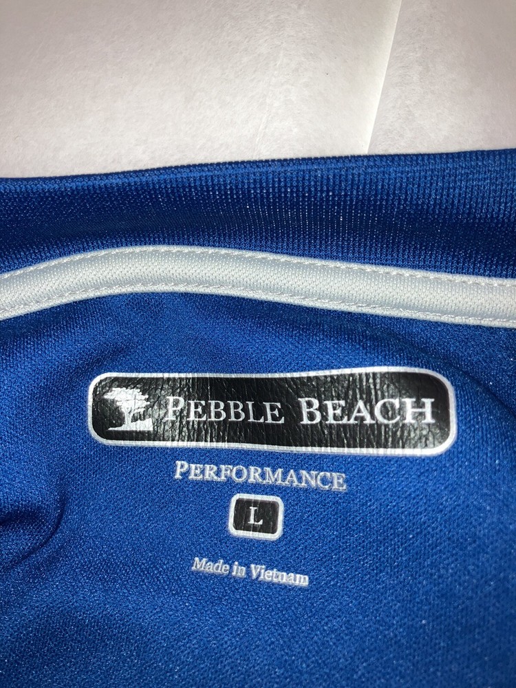 Pebble Beach Performance Men's Blue Golf Vest Pullover Size Large