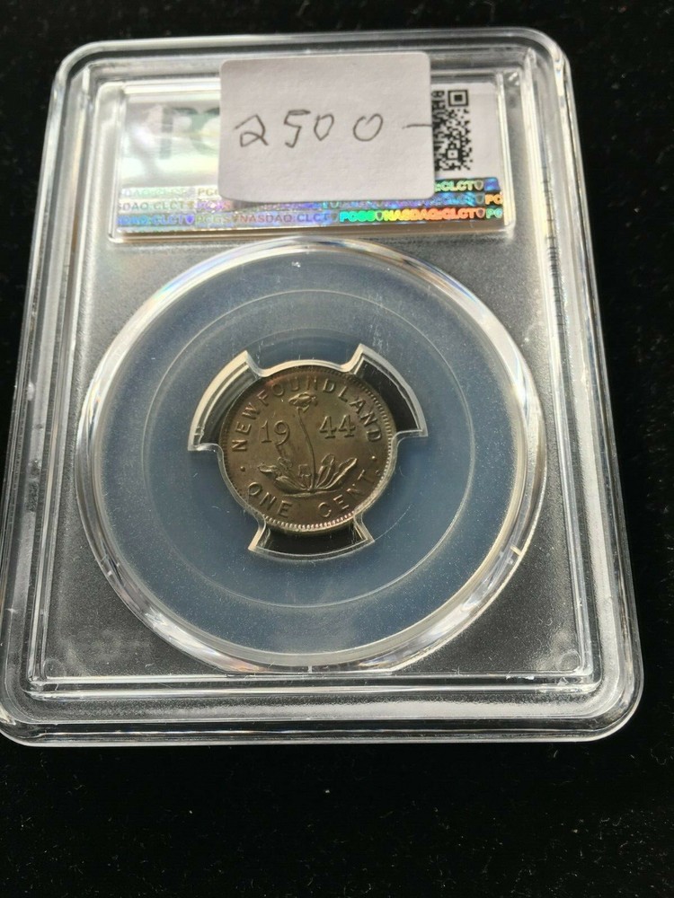 1944c PCGS Graded, Newfoundland ¢1 Cent,**MS-63** #9583